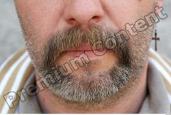 Mouth Man White Chubby Bearded